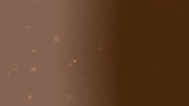 Koyu Kahverengi Parlak Arkaplan Yüzen Işık Parçacıkları ve Yumuşak Gradyan