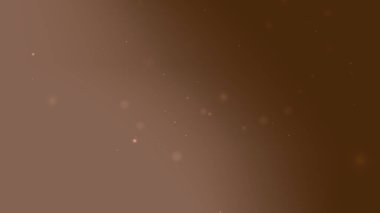 Parıltı Parçacıkları ve Yumuşak Işık Eğrisiyle Kahverengi Soyut Gradyan Arkaplan