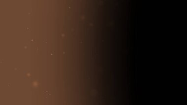 Hafif Parıltı Parçacıkları ve Yumuşak Parıltı Hareketiyle Koyu Kahverengi Gradyan Arkaplanı