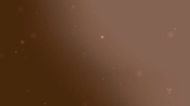 Pürüzsüz Kahverengi Altın Gradyan Arkaplan Yüzen Parıldayan Işık Parçacıkları
