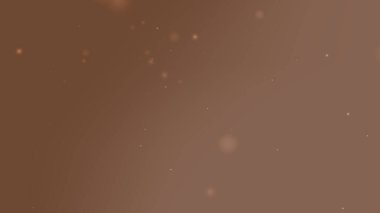 Yumuşak Yüzen Işık Parçacıkları Hareketiyle Kahverengi Gradyan Parlak Arkaplan