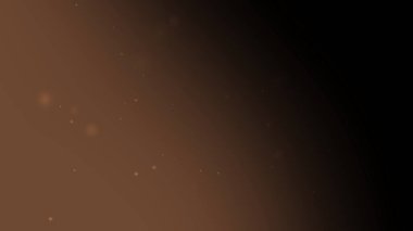 Koyu Kahverengi Derece Soyut Arkaplan Parlayan Toz ve Parıldayan Parçacık Hareketi
