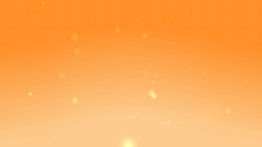 Hafif Turuncu Gradyan Arkaplanı Yüzen Işık Parçacıkları ve Hafif Parıltı Efekti