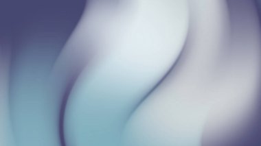 Cyan ve Beyaz Soyut Arkaplan Sıvı kıvrımlı ve Yumuşak Parlak Hareketli