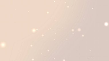 Yumuşak Bej Parlak Soyut Arkaplan Yüzen Işık Parçacıkları ve Hafif Parıltı