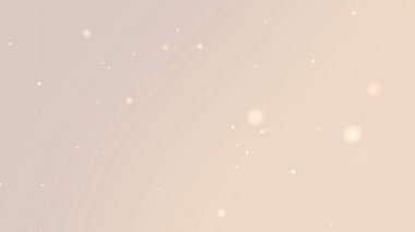 Yüzen Parıldayan Parçacıklar ve Hafif Bokeh Hareketi ile Yumuşak Bej Gradyan Arkaplanı
