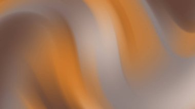 Pürüzsüz Gradyan Kıvrımları Turuncu ve Bej olan Soyut Akış Arkaplanı