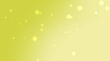 Hafif Sarı Gradyan Arkaplanı Yüzen Işık Parçacıkları ve Hafif Parıltı Hareketi
