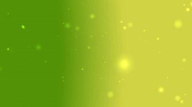Smooth Green To Yellow Gradient Background With Glowing Sparkles And Light Particles