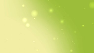 Lime Green Abstract Background With Soft Light Sparkles And Floating Particles