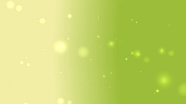 Sarı Yeşil Soyut Arkaplan Yumuşak Parlak Parçacıklar ve Yumuşak Işık Hareketi