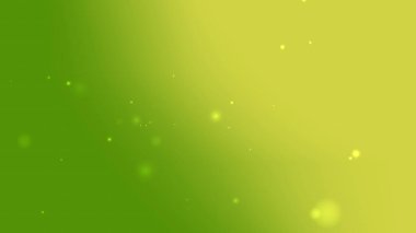 Yüzen Parıldayan Parçacıklar ve Işık Bokeh ile Yumuşak Yeşil Renk Arkaplanı