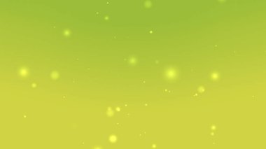 Yeşil Gradyan Soyut Arkaplan Parlayan Parçacıklar ve Yumuşak Işık Akımı
