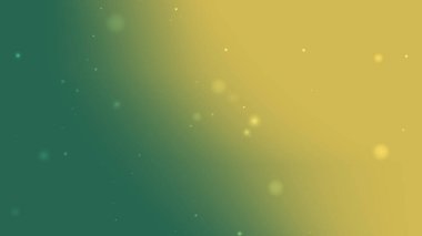 Diagonal Green And Gold Gradient Background With Glowing Particle Highlights