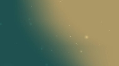 Yumuşak Teal ve Altın Derece Arkaplanı Zarif Tasarım İçin Yüzen Parıldayan Parçacıklar
