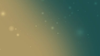 Diagonal Teal And Gold Gradient Background With Soft Sparkle Light Particles