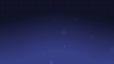 Koyu Mavi Gece Gökyüzü Soyut Arkaplanı Yumuşak Parıltısı ve Süzülen Yıldız Parçacıkları