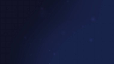 Abstract Dark Blue Gradient Background With Floating Light Particles And Soft Glow
