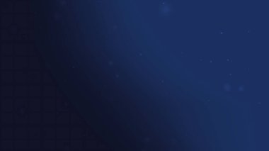 Dark Blue Gradient Abstract Background With Floating Light Dots And Soft Motion Feel