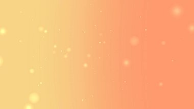 Peach and Soft Yellow Gradient Background with Floating Sparkle Particles Motion