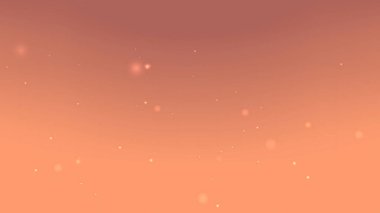 Şeftali Gradyan Soyut Arkaplan Yüzen Hafif Parıldayan Parçacıkları ile