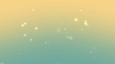 Süzülen Işık Parçacığı Efektiyle Sarı Yeşil Gradyan Arkaplanı