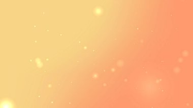 Parlayan Parlak Noktalar ve Yumuşak Işıklı Sarı ve Şeftali Gradyan Arkaplanı