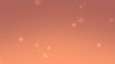 Yüzen Işık Parçacıkları ve Yumuşak Parıltı Efektiyle Turuncu Gradyan Arkaplanı