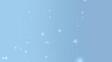 Soft Blue Floating Light Particles Background Loop With Calm Abstract Atmosphere