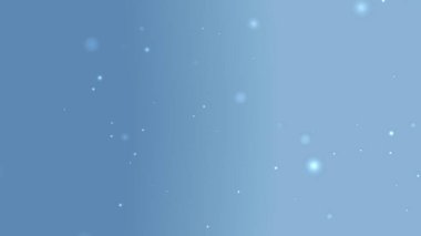 Yumuşak Mavi Gradyan Arkaplanı Yüzen Parıldayan Parçacıklar ve Hafif Işık Derinliği