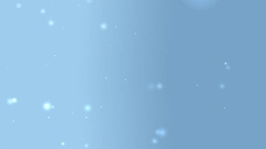 Açık Mavi Soyut Parçacık Arkaplanı Hafif Işıltı ve Havanın Derinliği