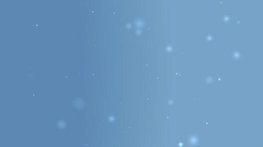 Yüzen Işık Parçacıkları ve Yumuşak Ortam Parlaklığında Mavi Gradyan Arkaplanı