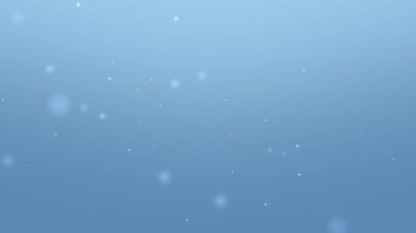 Hafif Parıltı Parçacıkları ve Yüzen Işık Noktalarıyla Mavi Yumuşak Gradyan Arkaplanı