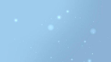Blue Gradient Background With Floating Light Sparkles And Soft Bokeh Effect