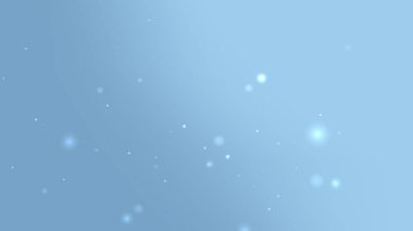 Yumuşak Mavi Gradyan Arkaplanı Yüzen Parıldayan Parçacıklar ve Hafif Işık Işığı