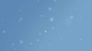 Abstract Blue Gradient Background With Soft Sparkling Particles And Light Depth Effect