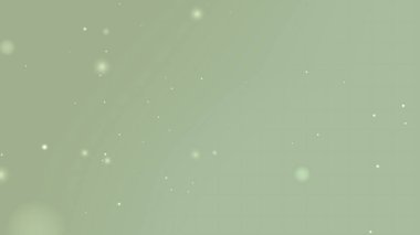 Yumuşak Yeşil Parıltı Parçacıkları ve Yumuşak Işık Hareketi ile Soyut Arkaplan