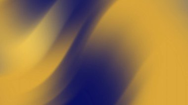 Dynamic Blue and Golden Abstract Gradient Background With Flowing Motion