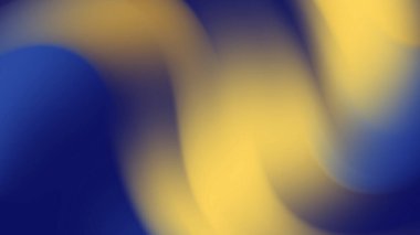 Elegant Abstract Blue and Gold Gradient Background With Smooth Fluid Motion