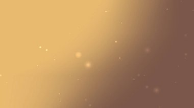 Yüzen Işık Parçacıkları Hareketiyle Altın Kahverengi Gradyan Özgeçmişi