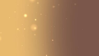 Yumuşak Altın Kahverengi Gradyan Arkaplanı Rüya Yüzen Parıldayan Parçacıklar