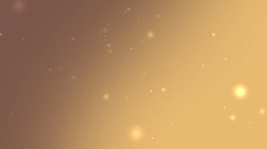 Brown Gold Gradient Background With Floating Glowing Particles