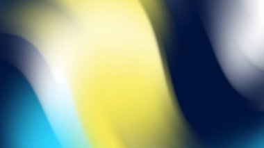 Soft Yellow Blue Abstract Gradient Background With Fluid Motion And Smooth Blur