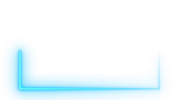 Şeffaf alfa arkaplanda yumuşak parıltılı mavi beyaz neon web kamerası kaplama çerçevesi