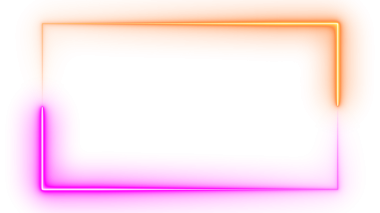 Turuncu ve Pembe Neon Webcam Kaplama Çerçevesi Dinamik Parlama Hareketi