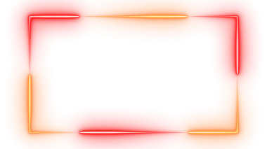 Neon Işık Kenarlığı Kırmızı Turuncu Gradyan Çerçeve Döngüsü ile Üstüste Canlandırma
