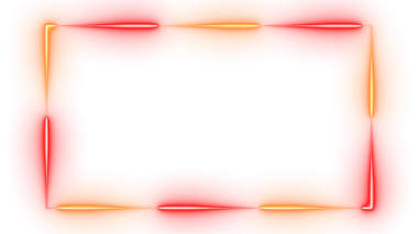 Renkli Neon Parıltısı Çerçevesi Kırmızı Turuncu Işık Kenar Döngüsü ile Kaplama CanlandırmasıName