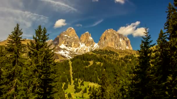 Timelapse Dolomieten Italië — Stockvideo