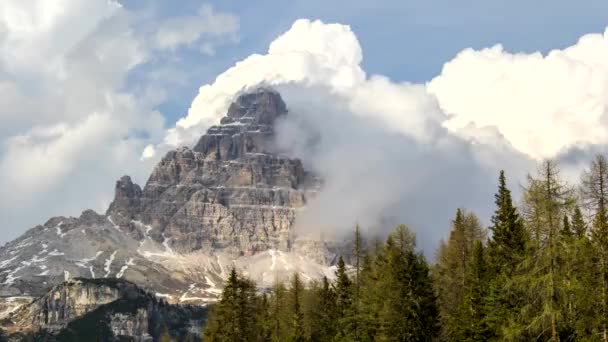 Timelapse Dolomiterna Italien — Stockvideo