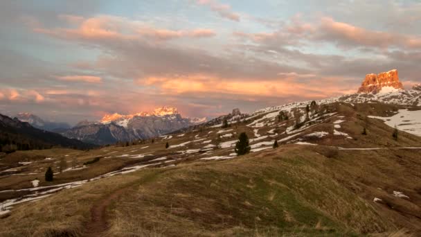 Zeitraffer Dolomiten Italien — Stockvideo